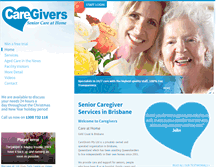 Tablet Screenshot of caregivers.com.au
